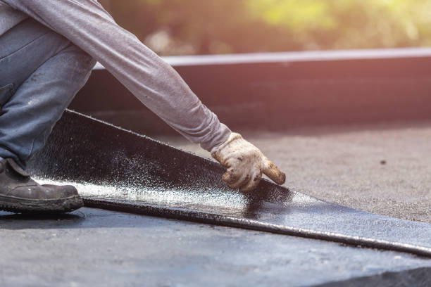 Professional Basement Waterproofing technician working in Hopewell, OH